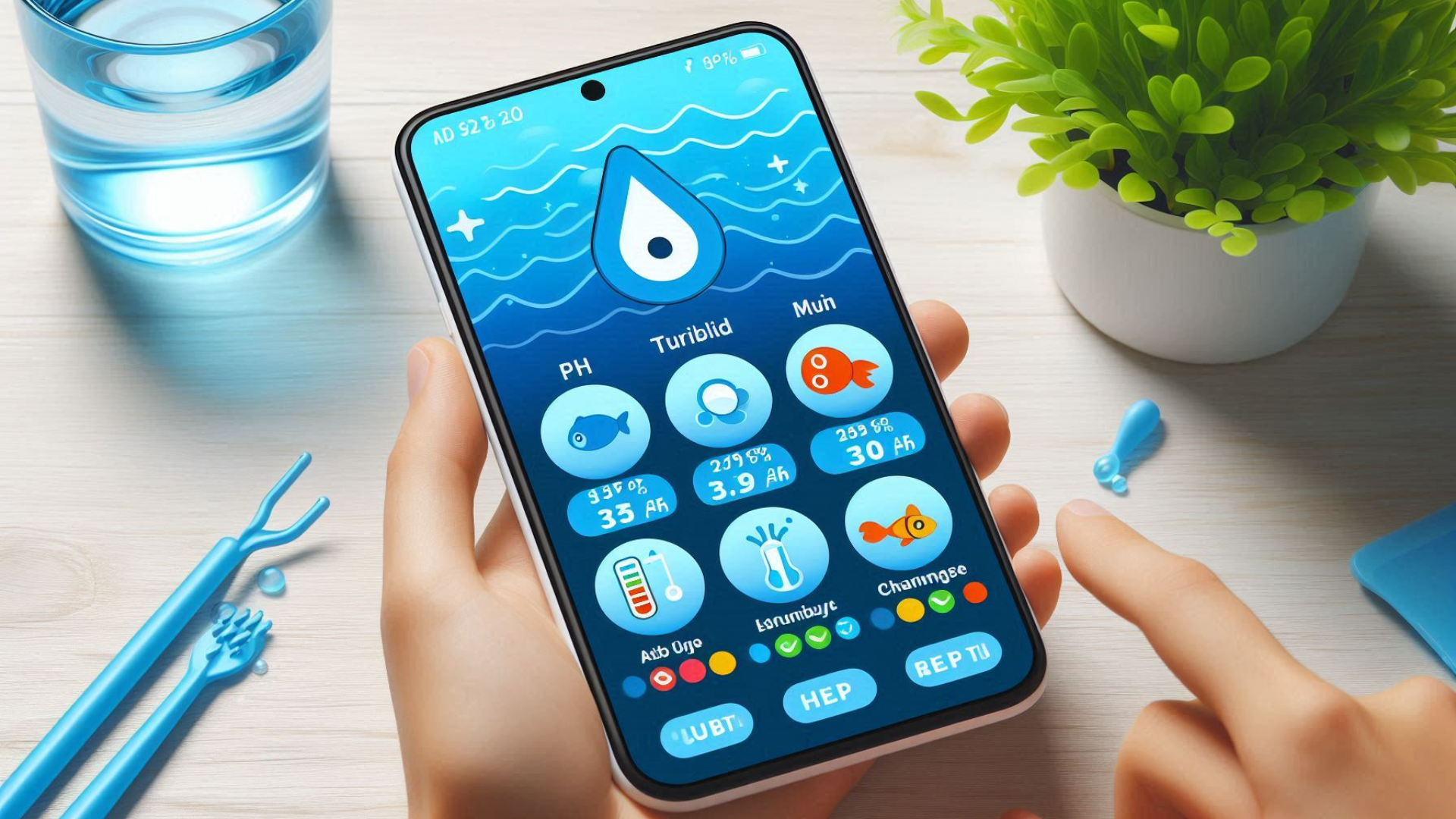 Fish farm water quality management apps